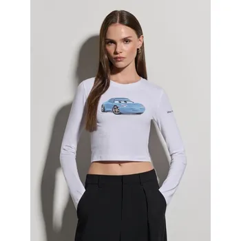 Dámské tričko Tričko s&nbsp;dlouhými rukávy Sally Carrera Cars - XS - House - bílý - 875EM-00X