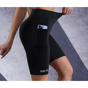Dámské legíny Dámské běžecké legíny be-AM RUN SHORT - černá Velikost: S