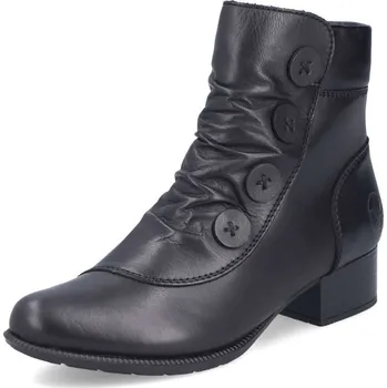 Dámské kozačky Dámská Dámská kotníková obuv RIEKER 78659-00 černá W5 78659-00 BLACK H/W5 40