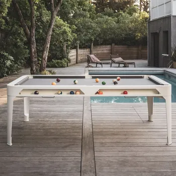 Kulečníkový stůl CORNILLEAU: Kulečníkový stůl HYPHEN OUTDOOR - bílá / světle šedé plátno