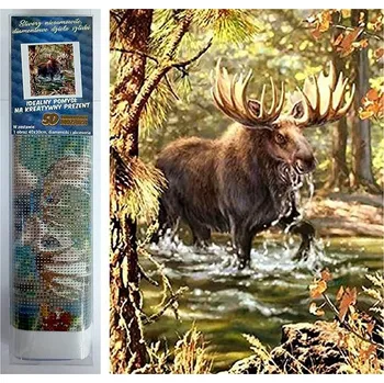 Diamantové malování Norimpex Los v řece 30 × 40 cm