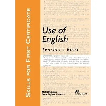 Anglický jazyk Skills for First Certificate Use of English Teacher's Book