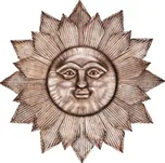 Slunce - kovová nástěnná dekorace, šedá