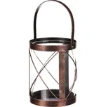 Svícen kovový. Barva měď antik.