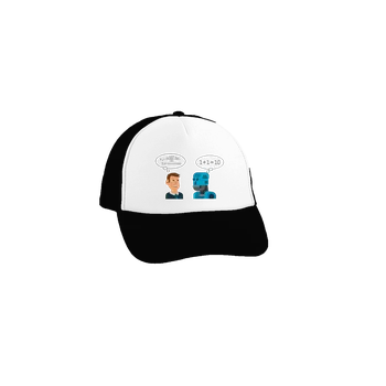 Kšiltovka Bastard AI myšlení kšiltovka truckerka Black cap