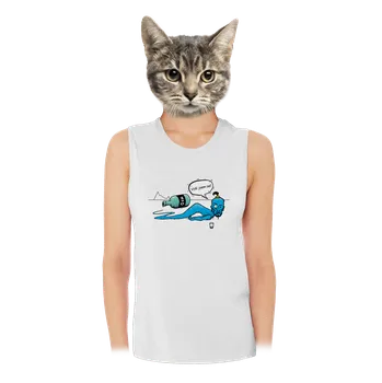 Bastard Vylitej gin dámské tílko volné White