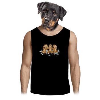 Pánské tílko Bastard Trojnásobná opice pánské tílko Black