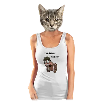 Bastard Vypálíme červa? dámské tílko klasické White