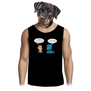 Pánské tílko Bastard AI myšlení pánské tílko Black