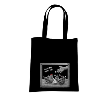 Nákupní taška Bastard Ukrajina - Ná Puti Puti Ná taška Black