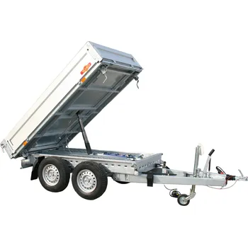 Přívěs k motorovému vozidlu MARO Kralovice Jednostranný sklápěcí přívěs TIPPER 1 B2 3500 kg 2600x1550x350 mm, ruční pumpa