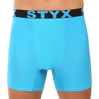 Boxerky Pánské boxerky Styx long sportovní guma světle modré (UN1169) L Možnost vrácení zboží ZDARMA do 120 dnů!