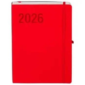 Diář Kalendarz 2026 B5 Impresja czerwony DNS