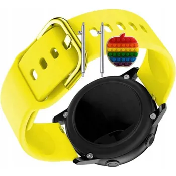 Pouzdro na mobilní telefon Pásek Řemínek pro Noise ColorFit Pro 4 GPS, Silikon Žlutá smyčka, nastavitelný