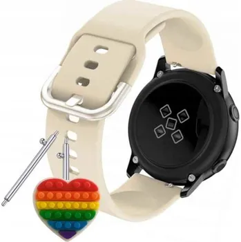 Pouzdro na mobilní telefon Pásek Řemínek pro Garmin Quatix 7, Silikon Béžová Poutko, nastavitelný