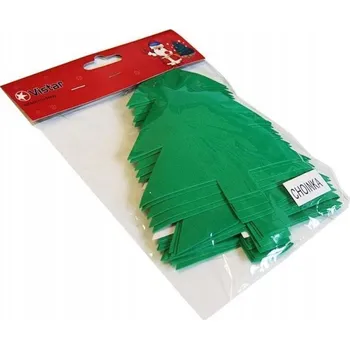 Vánoční dekorace Dekorativní Aplikacje HOUBOVÝ vánoční stromek Balení 20 Kusů OZDOBA