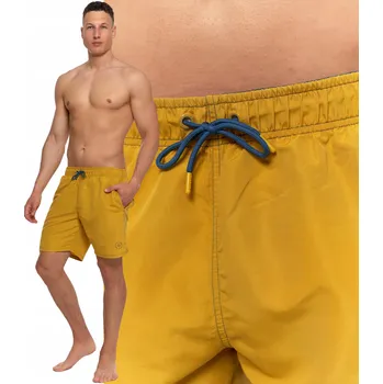 Pánské plavky Pánské plážové šortky Moraj žluté 3XL