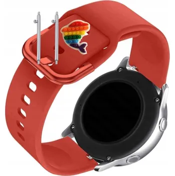 Pouzdro na mobilní telefon Řemínek / Pásek Řemínek pro Doogee CS2 Pro, Silikonový Červený s Poutkem, Nastavitelný