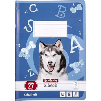 Sešit Sešit A5 16k w linie, 27 linii HERLITZ, sada ks kusů