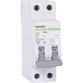 modulární přístroj a rozvaděč NOARK 110783 Ex9B40J 2P C32 Úzký instalační jistič 27 mm, 6 kA, char. C, 32 A, 2pól (Ex9B40J 2P C32)