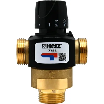 Ventil Herz Termostatický směšovací ventil #1776641: Termostatický směšovací ventil 5/4",rozsah 10-30°C