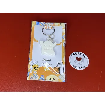 HandMade by VeJa Dárková karta - Štastný Helloween (duch)