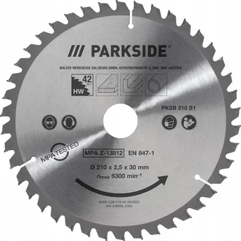 Pilový kotouč PARKSIDE PILOVÝ KOTOUČ PKSB 210 B1 42 210MM na dřevo