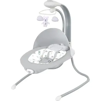 HOUPAČKA PRO DĚTI NEW BABY TEDDY PLUS S VIBRACÍ ŠEDÁ