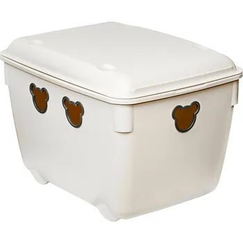 Úložný box Velký box na hračky 40l Branq Bear bílý