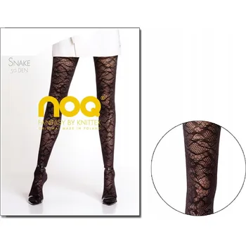 Dámské oblečení Vzorované Punčocháče Knittex RAJSTOPYSNAKE 50 DEN černé Nero, velikost 2