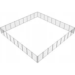 Oplocení bazénu 1,21 x 32,91 m, černé, PVC síťovina, komplexní ochrana