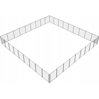 Oplocení bazénu 1,21 x 32,91 m, černé, PVC síťovina, komplexní ochrana