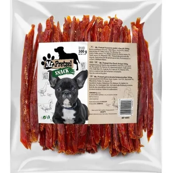 Pamlsek pro psa Mr. Pretzel Pamlsky pro psy Sušené proužky z kachny 500g