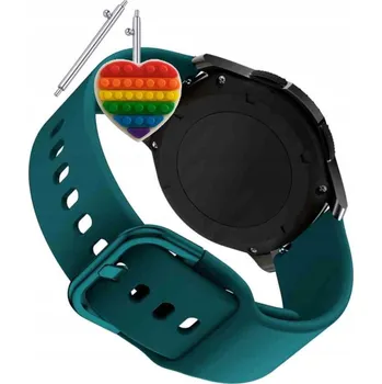 Pouzdro na mobilní telefon Pásek Řemínek pro Samsung Galaxy Watch Classic 6 43 mm, Silikon Zelený Poutko