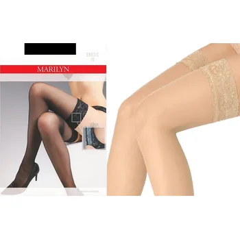 Dámské punčochy Marilyn samodržící punčochy 15 DEN Erotic 3/4 vision