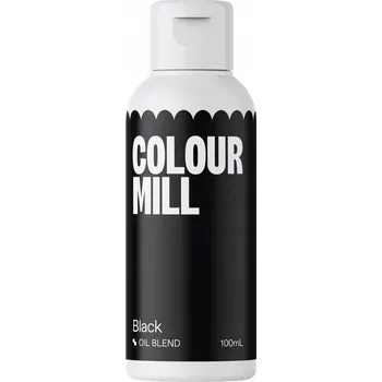 Potravinářské barvivo Colour Mill Olejová barva na tukové hmoty černá Black 100 ml