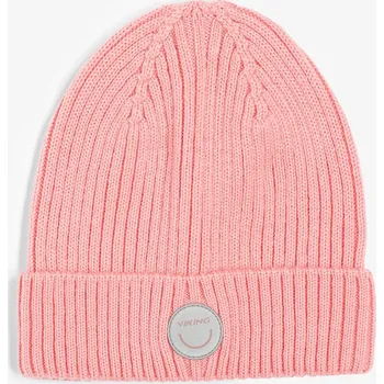 Čepice Merino čepice PLAY WOOL BEANIE REFLEX - Light Pink, Viking Oblečení velikost: 46-48