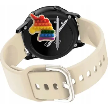 Pouzdro na mobilní telefon Pásek Řemínek pro Garett Sport 17, Silikon Béžová Poutko, nastavitelný