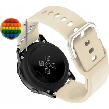 Pouzdro na mobilní telefon Pásek Řemínek pro Emavo SMW 1.43, Silikon Béžová Poutko, nastavitelný