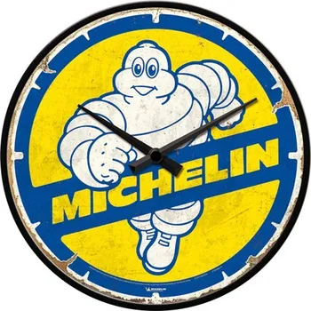 Hodiny Postershop Nástenné hodiny - Michelin - Bibendum 80s