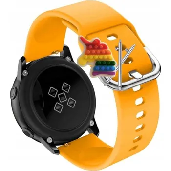 Pouzdro na mobilní telefon Pásek Řemínek pro Samsung Galaxy Watch4 44mm, Mrkvový silikon, smyčka