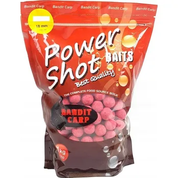 Návnadová surovina Návnada Bandit Carp pro method feeder, kaprová, 1 kg POWER SHOT BAITS 18MM + LIQUID