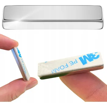 Dekorativní magnet Neodymový Magnet s deskami SAMOLEPICÍ M3 40x10x4, velký, silný, N42