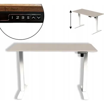 Psací stůl Obdélníkový psací stůl Deskoverse 68 x 1,8 x 139 cm bílý