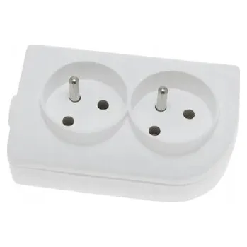 Elektrická zásuvka Elektrická Zásuvka rozbočka Elgotech bílá