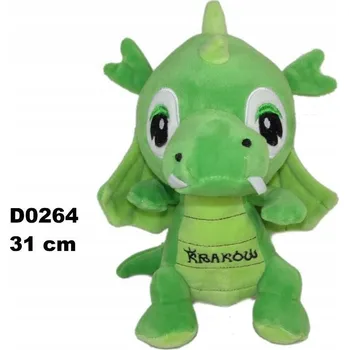 plyšák Plyšová Hračka Drak dinosaurus Krakov zelený - 31 cm