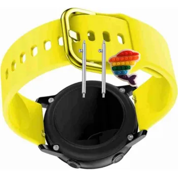 Pouzdro na mobilní telefon Pásek Řemínek pro Coros Pace 3, Silikon Žlutý Poutko, nastavitelný