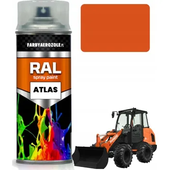 Barva ve spreji Akrylový lak ve spreji pro bagry ATLAS a stavební stroje, ORANŽOVÝ, 400 ml