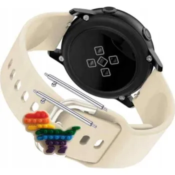 Pouzdro na mobilní telefon Řemínek Řemínek pro Watchmark Fashion G-Wear, Silikonový Béžový Smyčka, nastavitelný