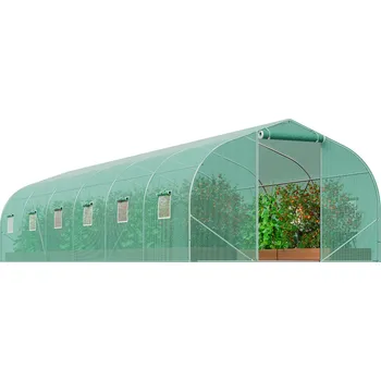 Skleník Fóliovník Tunel 900x300x200CM Skleník pro Rajčata Zelený